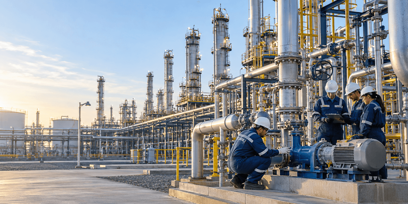 maintenance technicians working